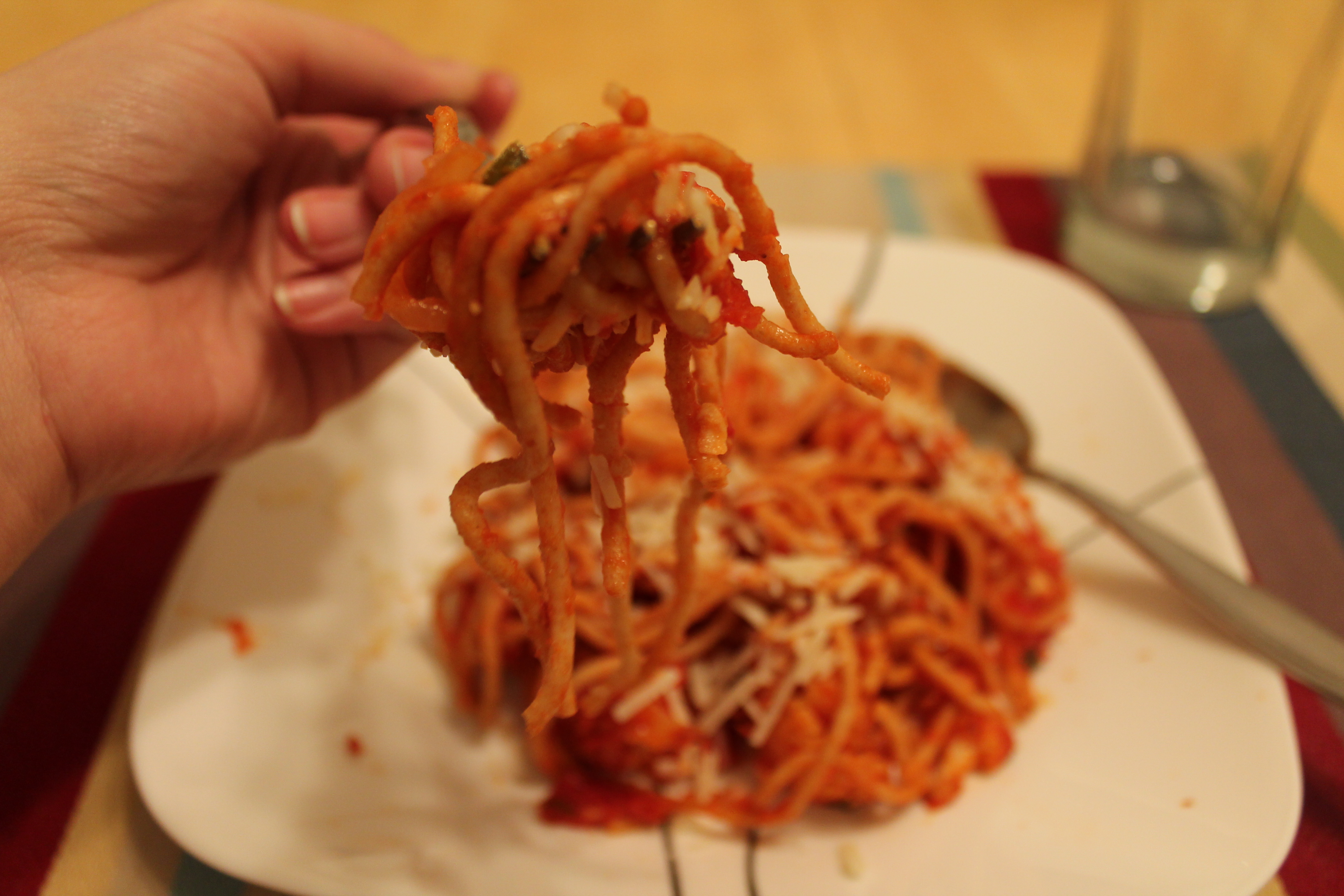 Saucy Whole Wheat Spaghetti 