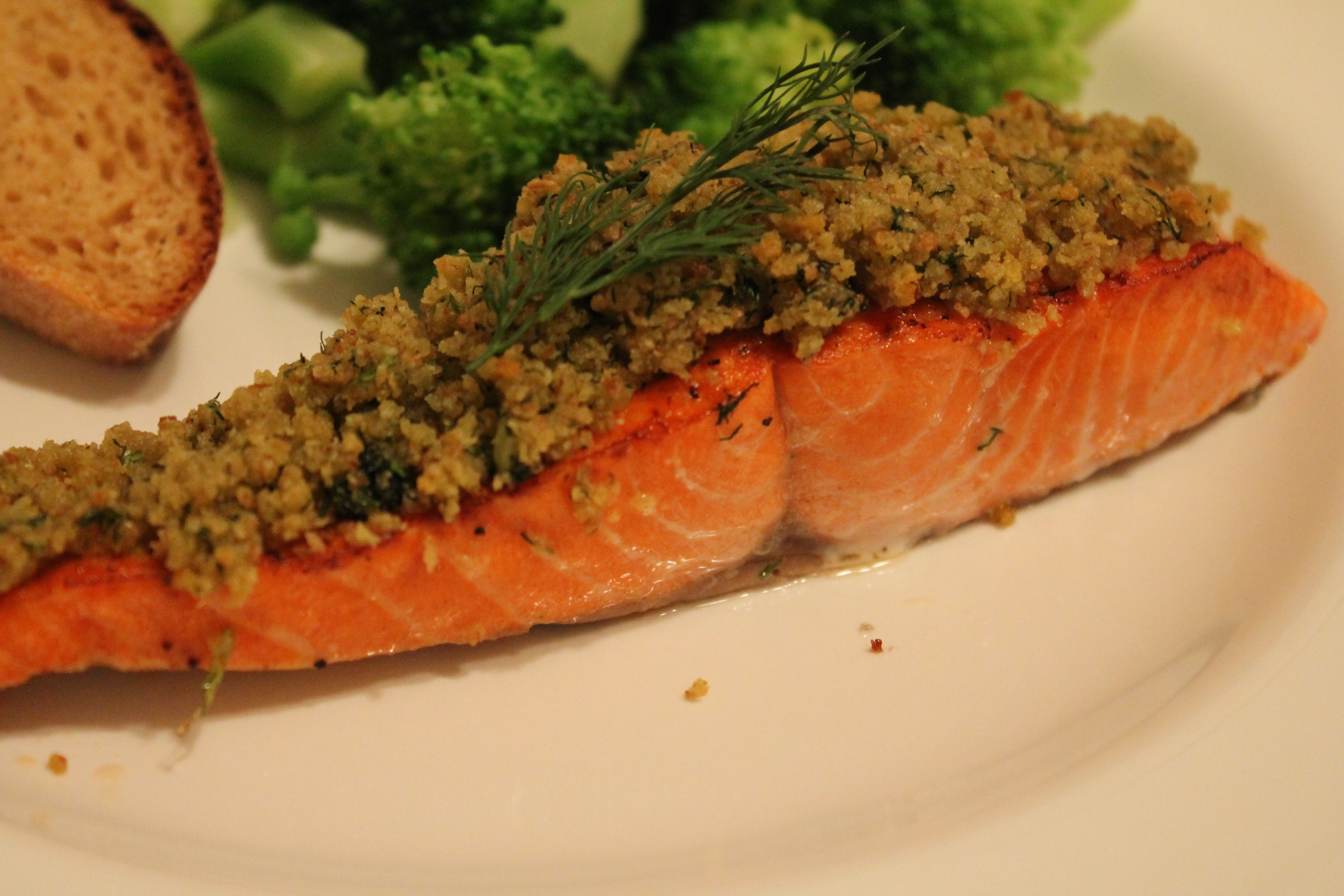 Dilly Crumb-Topped Salmon
