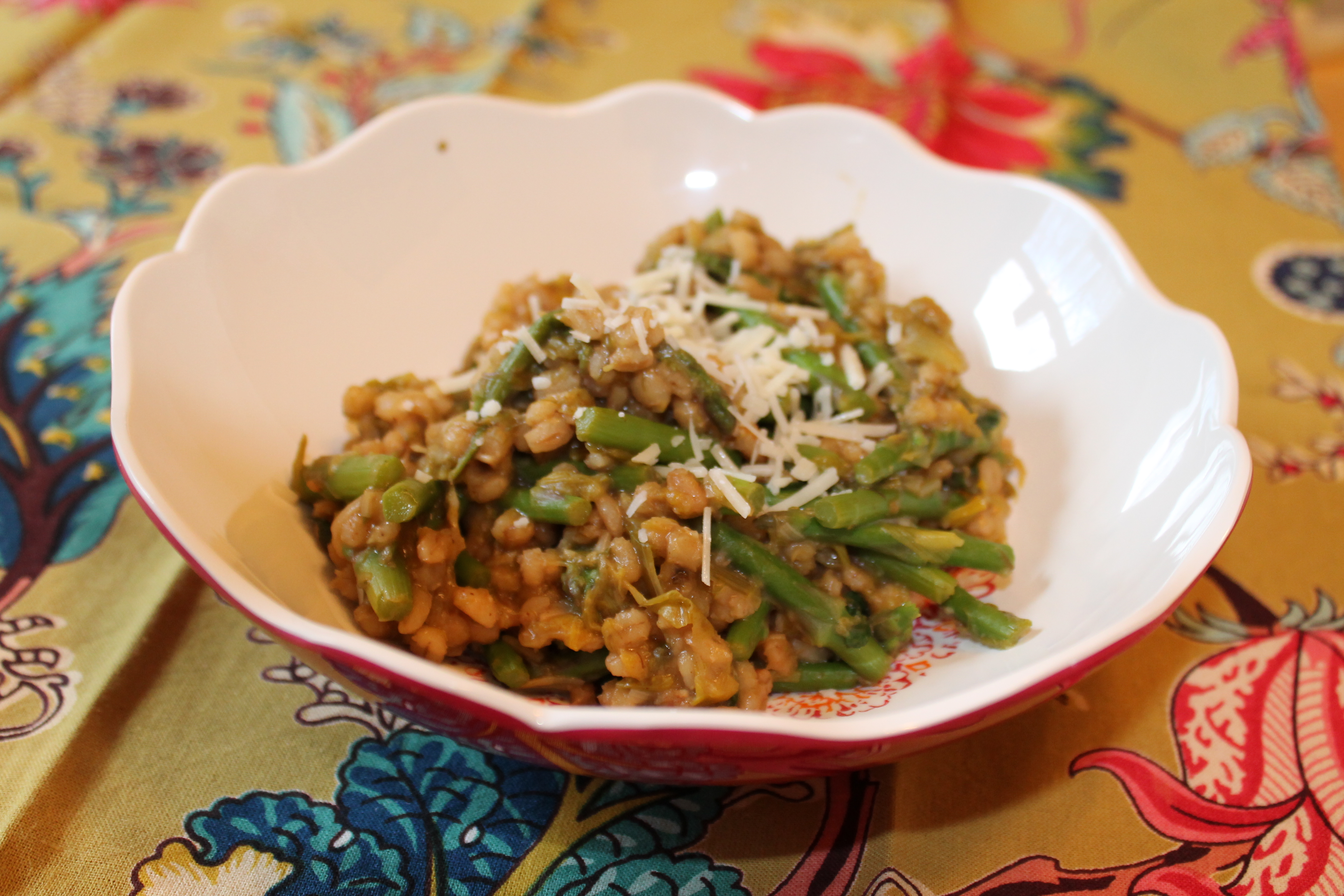 Barley Risotto with Asparagus