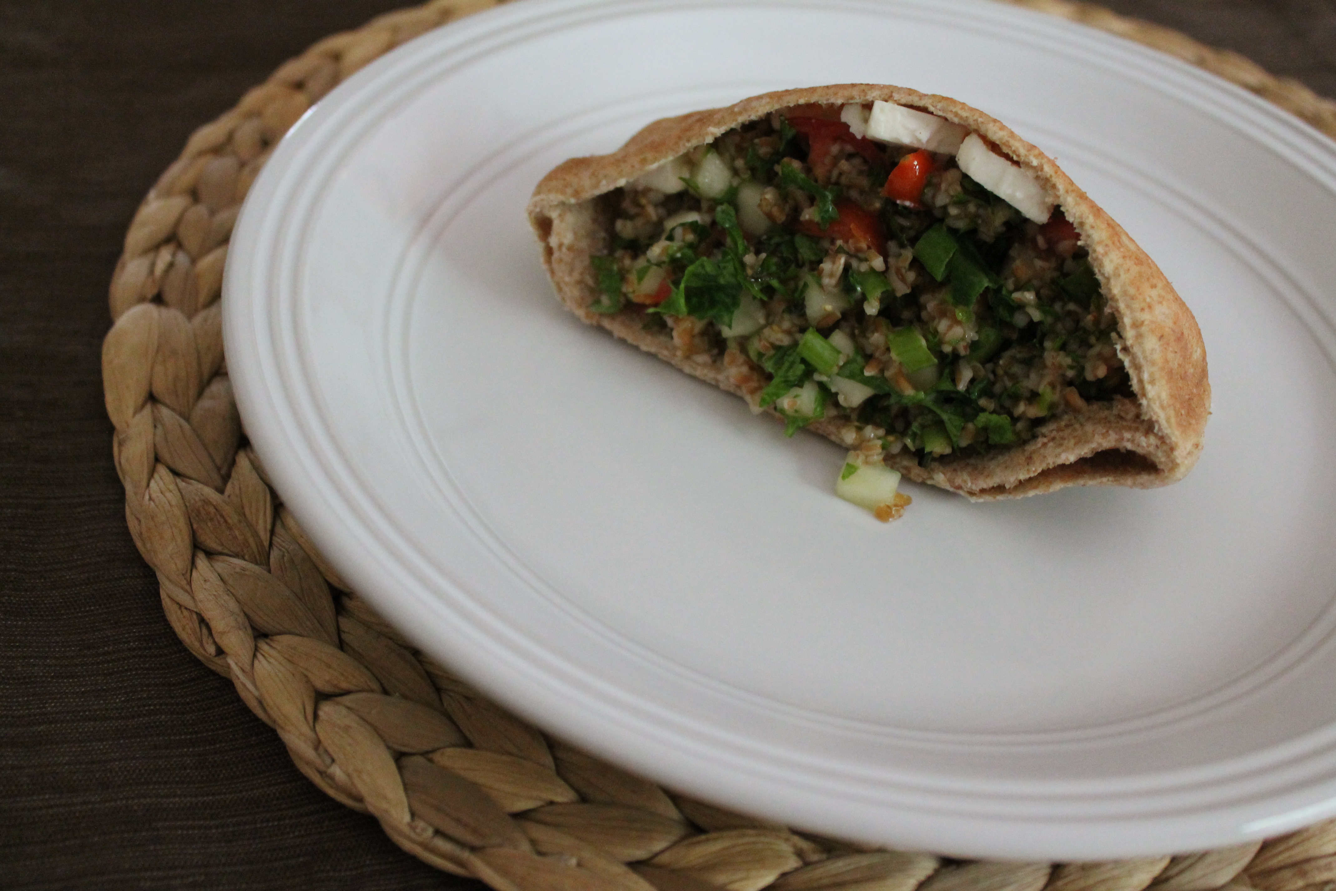 Tabbouleh Pitas with Feta – Savored Grace