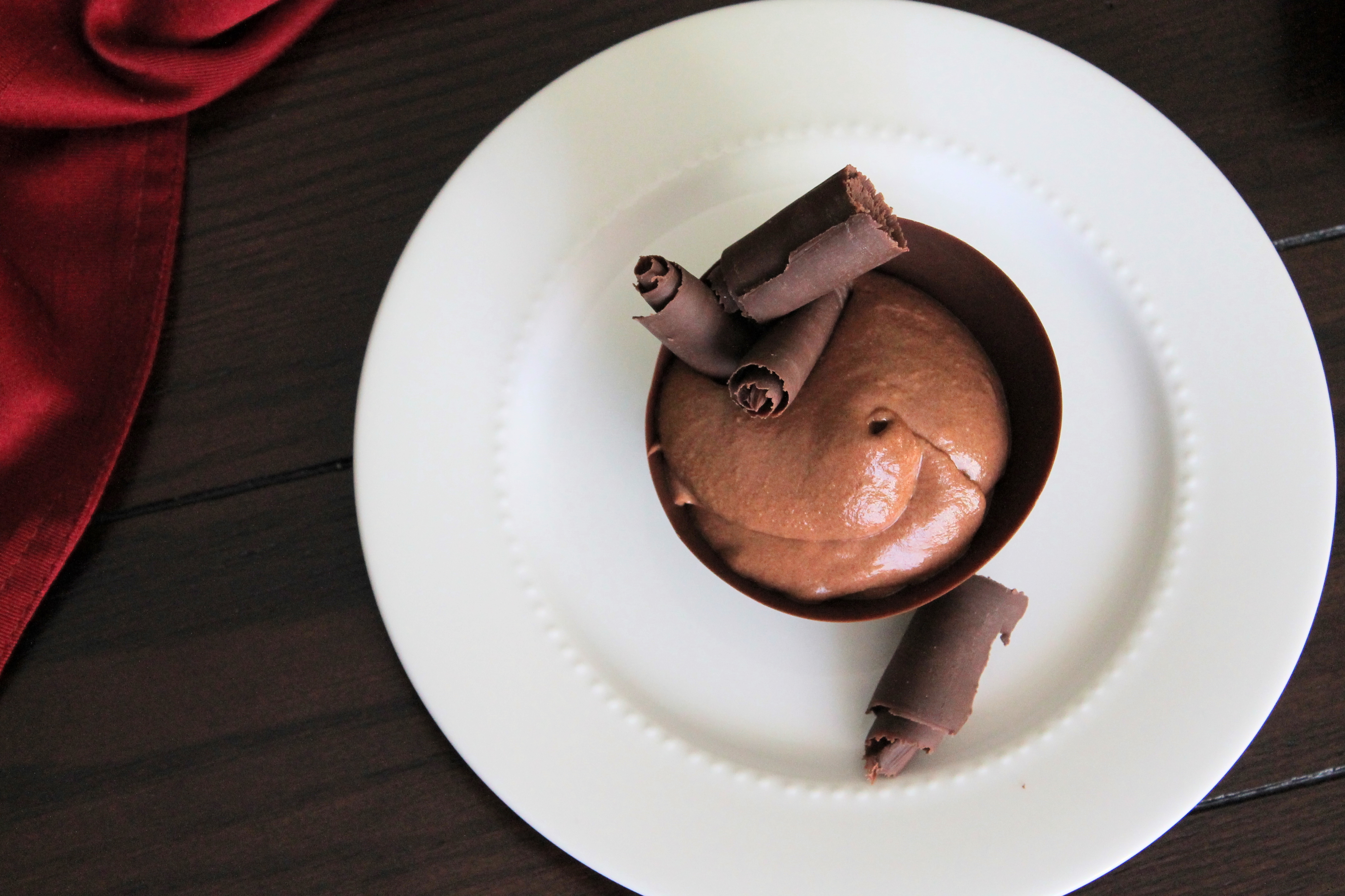 Chocolate Mousse in a Chocolate Bowl