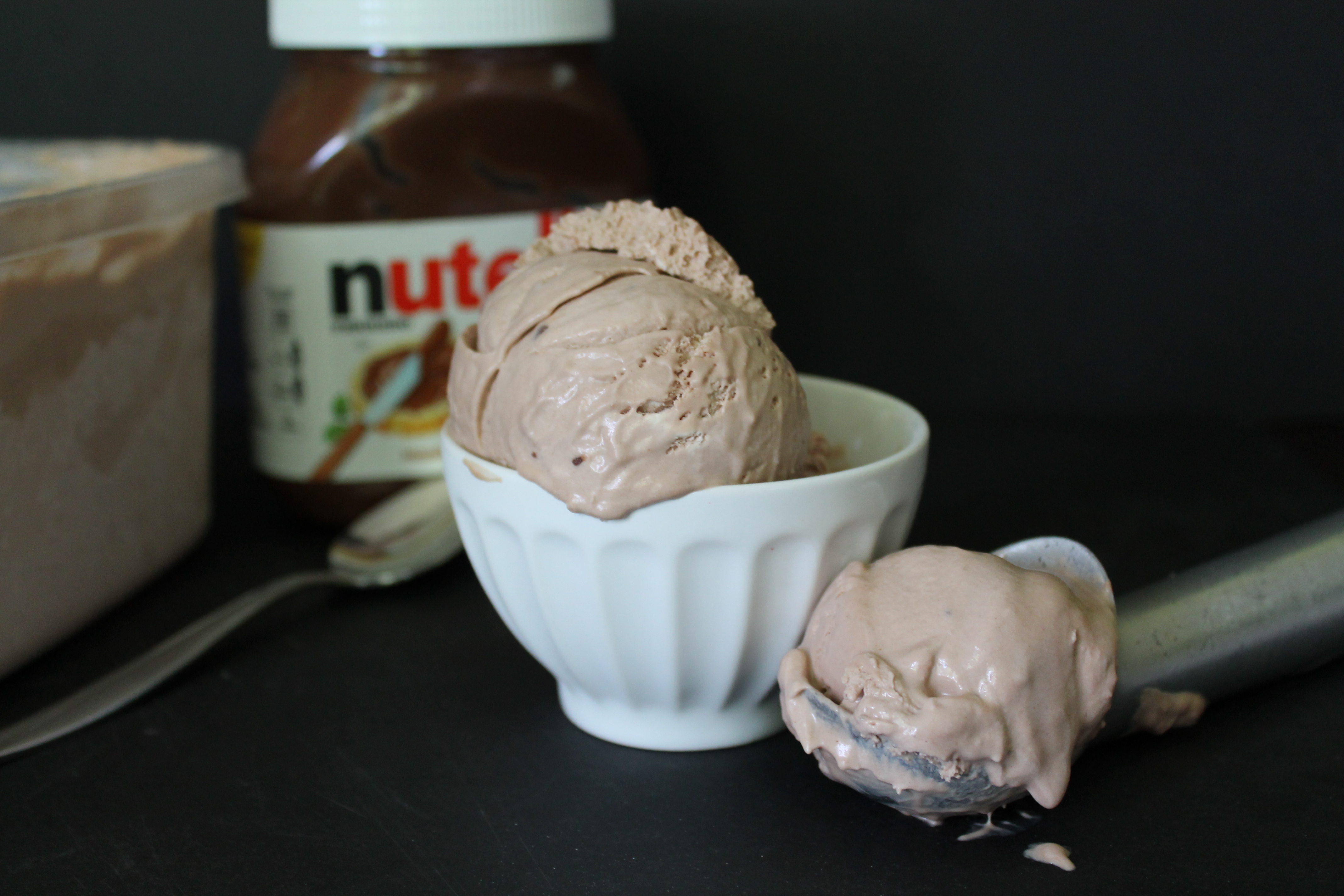 No Churn Nutella Ice Cream