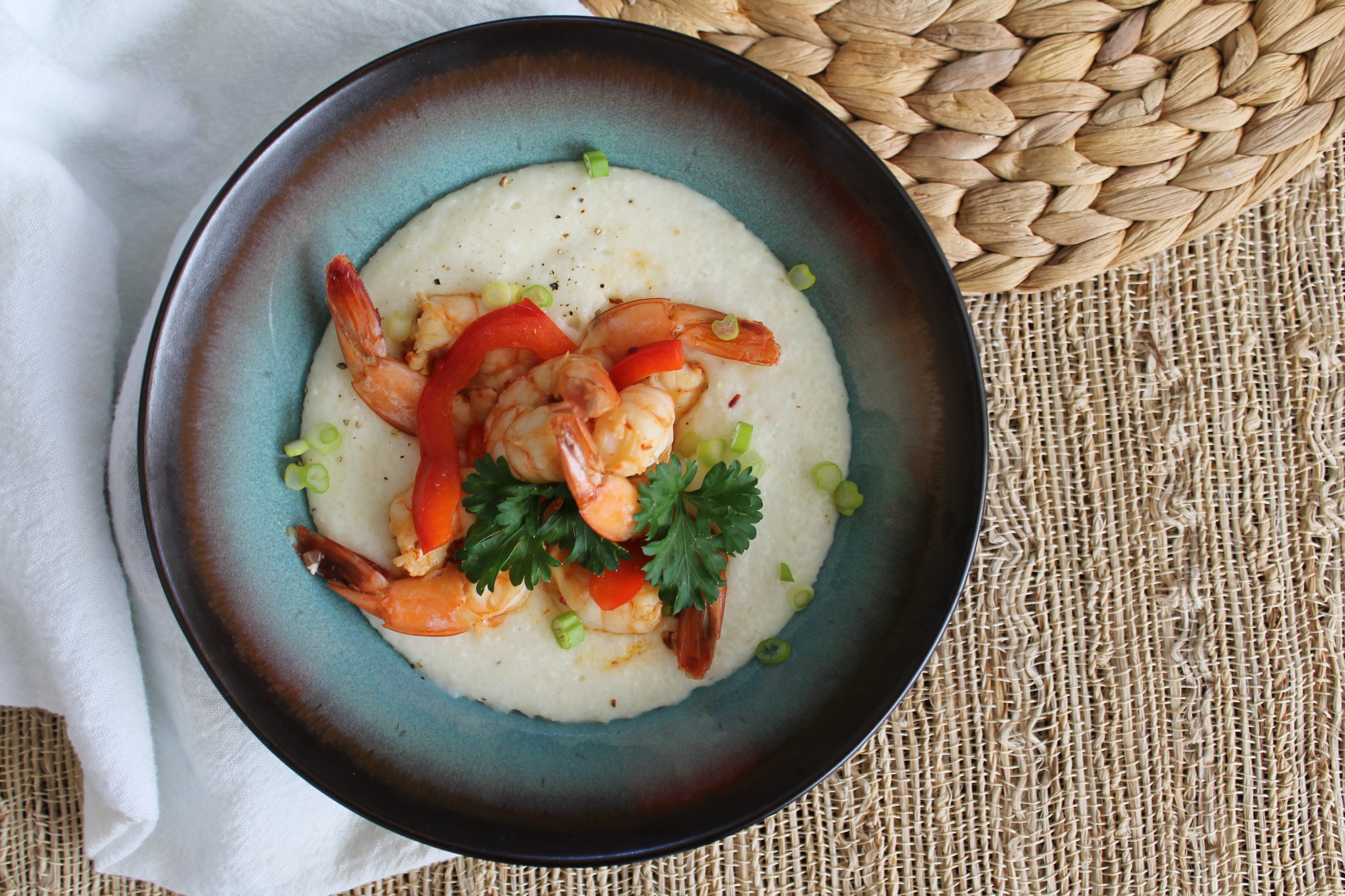 Honey Chipotle Shrimp and Grits