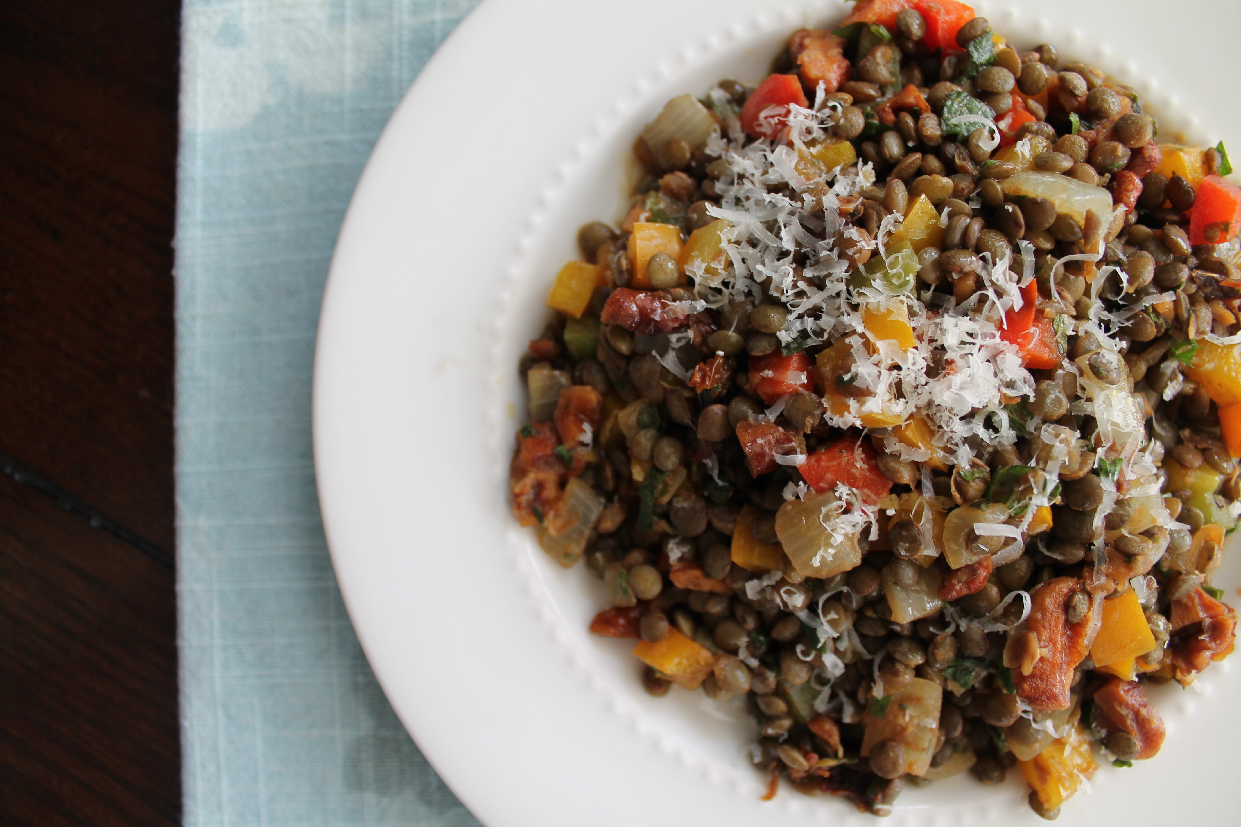 Lentil Salad with Walnuts and Herbs