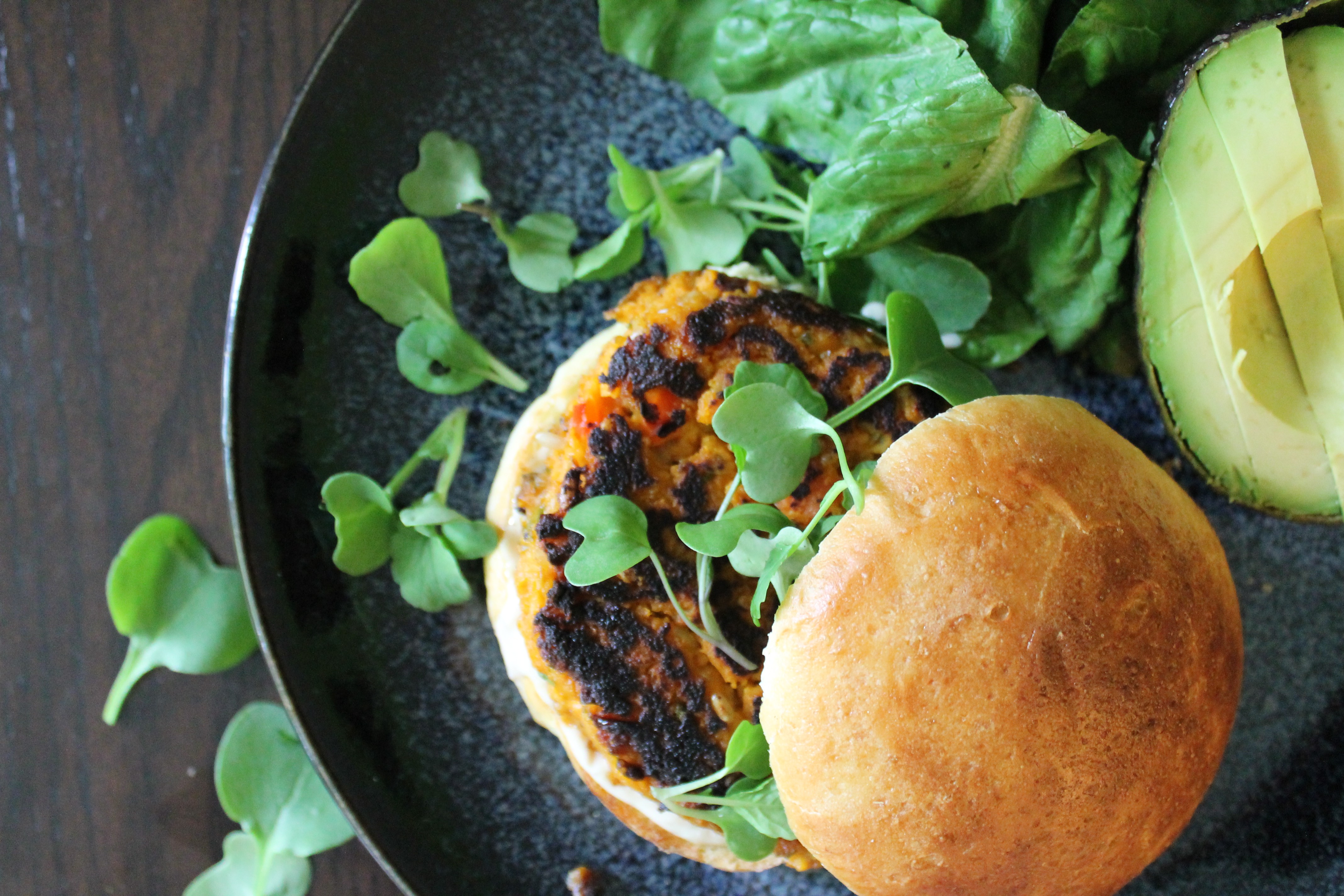 Chipotle Sweet Potato Burger