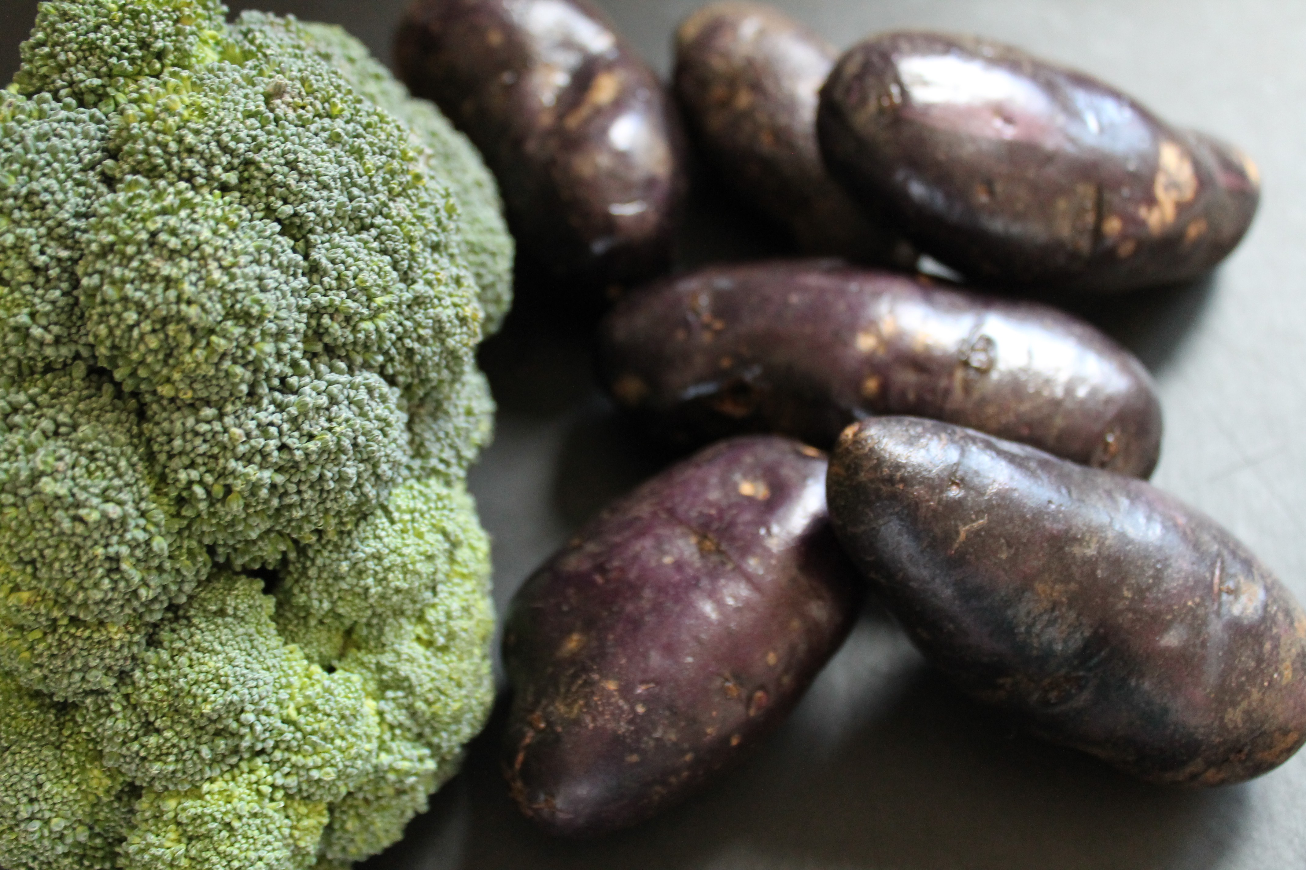 Broccoli Purple Potatoes