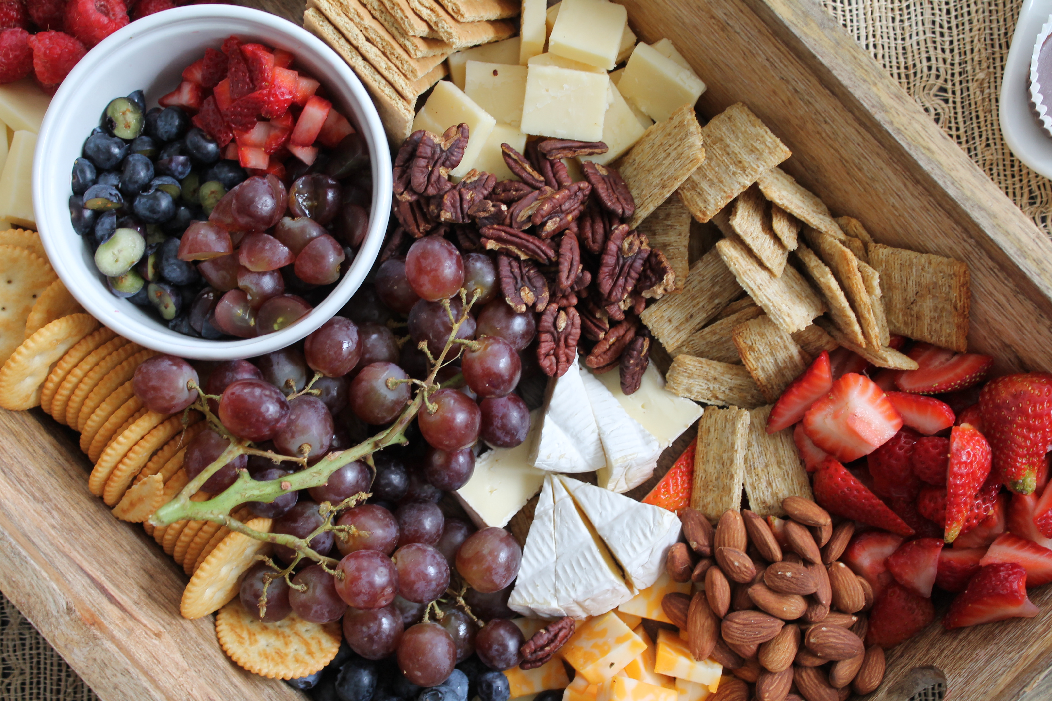 Fruit, Cheese, Cracker, and Nut Tray