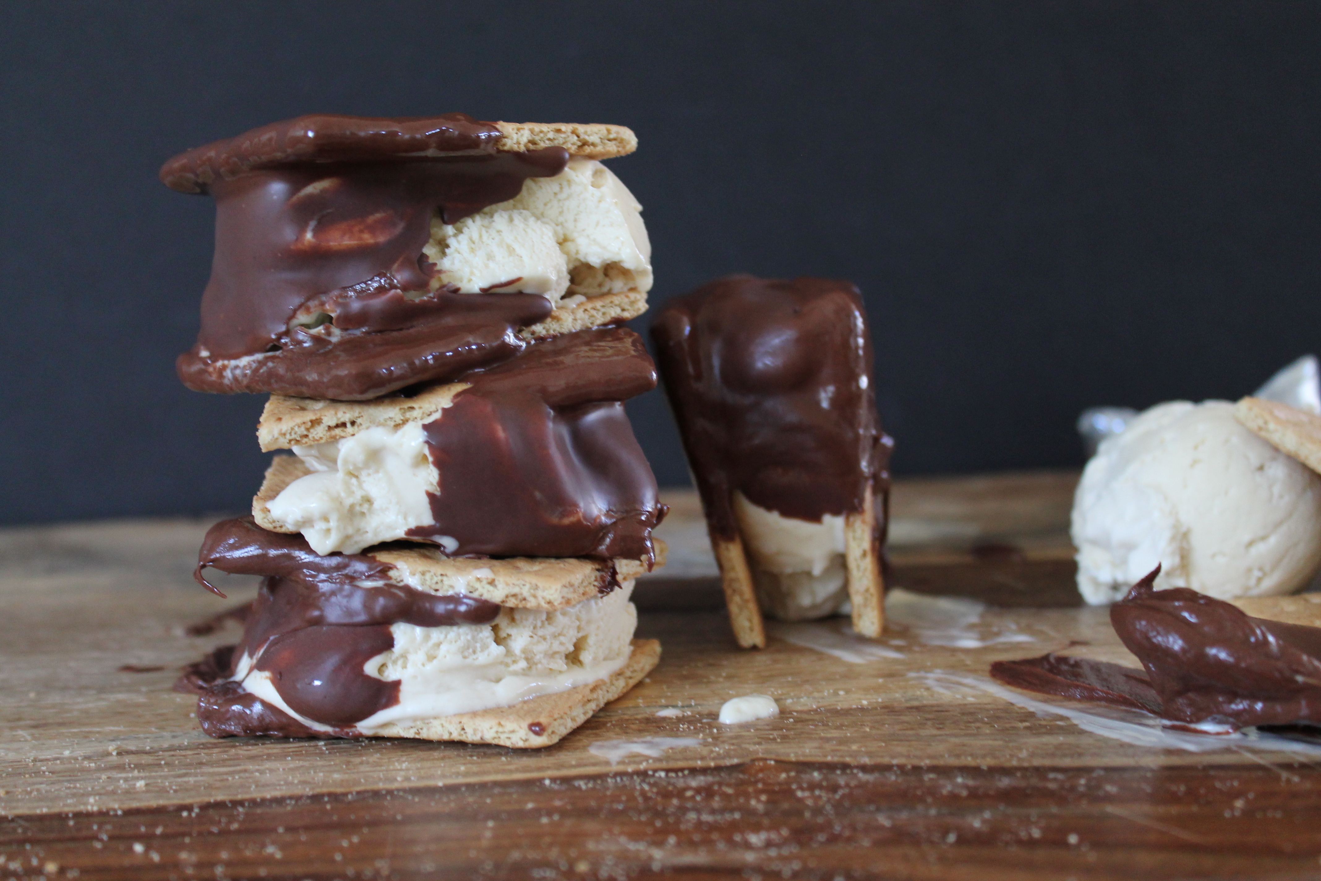 Dipped Ice Cream S'Mores